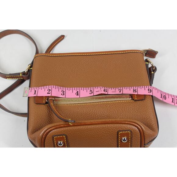 DOONEY BOURKE PEBBLE GRAIN ZIP SAC BAG CARAMEL - Picture 6 of 7